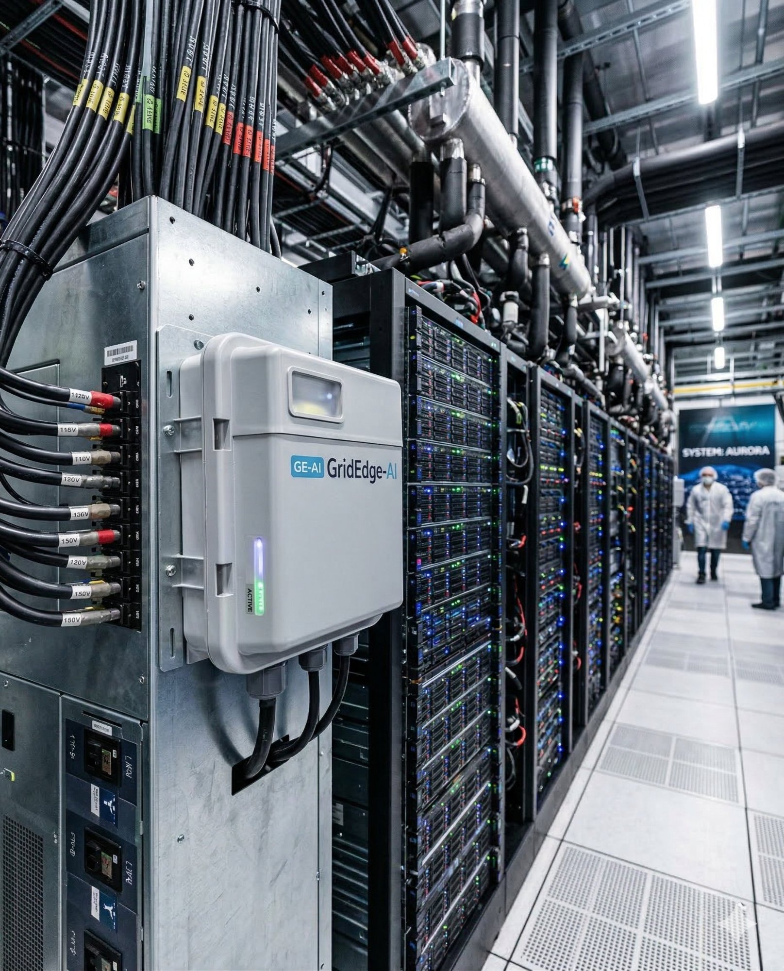 GridEdge-AI deployed in exascale data center rack